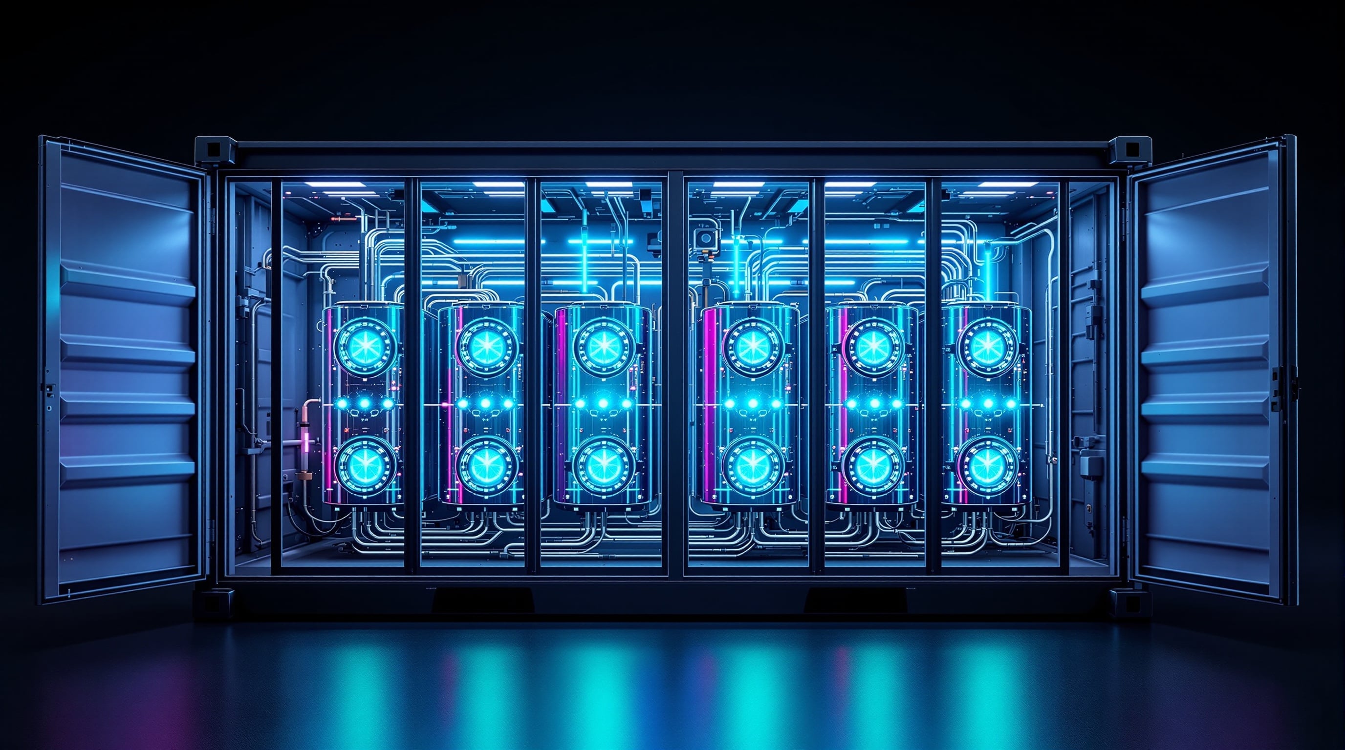 ENG8 containerized 1MW modular power plant with EnergiCell reactors